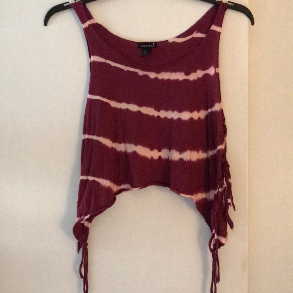 Tie Dye Fringe Tank